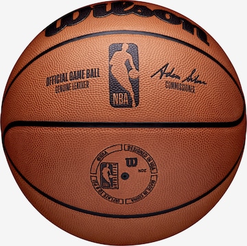 Balle 'NBA OFFICIAL GAME BALL' WILSON en marron