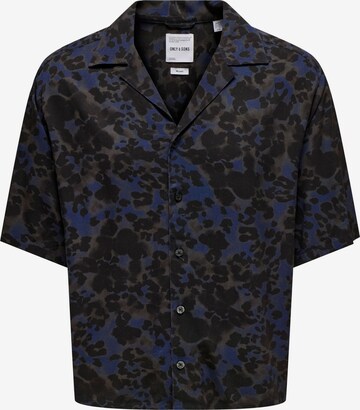 Chemise 'ONSHarris' Only & Sons en bleu : devant