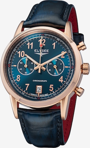 ELYSEE Analoog horloge 'The Signature' in Blauw: voorkant