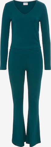 LSCN by LASCANA Pajama in Green: front