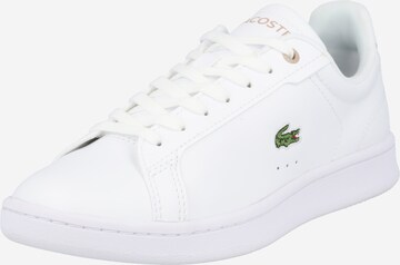 LACOSTE Sneakers 'Carnaby Pro' in White: front