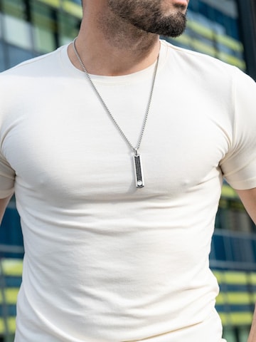 Pendentif 'Black Zircon' GT Collection en argent : devant