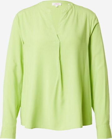 s.Oliver Blouse in Groen: voorkant