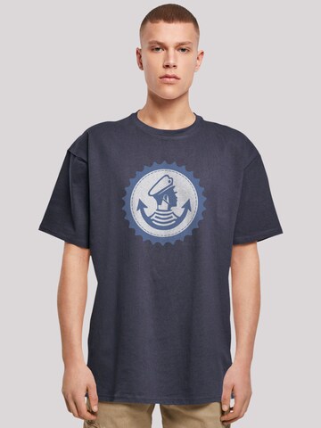 F4NT4STIC T-Shirt 'Knut und Jan Hamburg' in Blau: Vorderseite