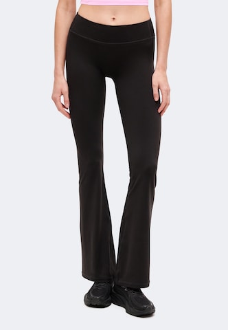 Evazați Pantaloni sport 'Luxe' de la ICANIWILL pe negru: față