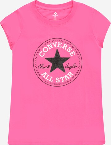 Maglietta di CONVERSE in rosa: frontale