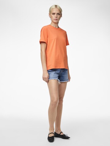 PIECES Shirt 'PCRia' in Oranje