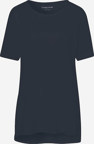 T-shirt Green Cotton en bleu : devant