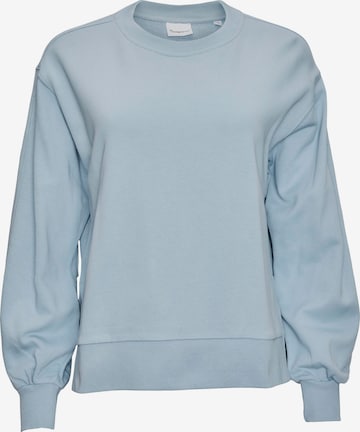 KnowledgeCotton Apparel Sweatshirt 'Erica' in Blauw: voorkant