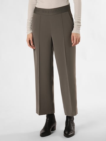 Cambio Regular Pleated Pants 'Cameron' in Green: front