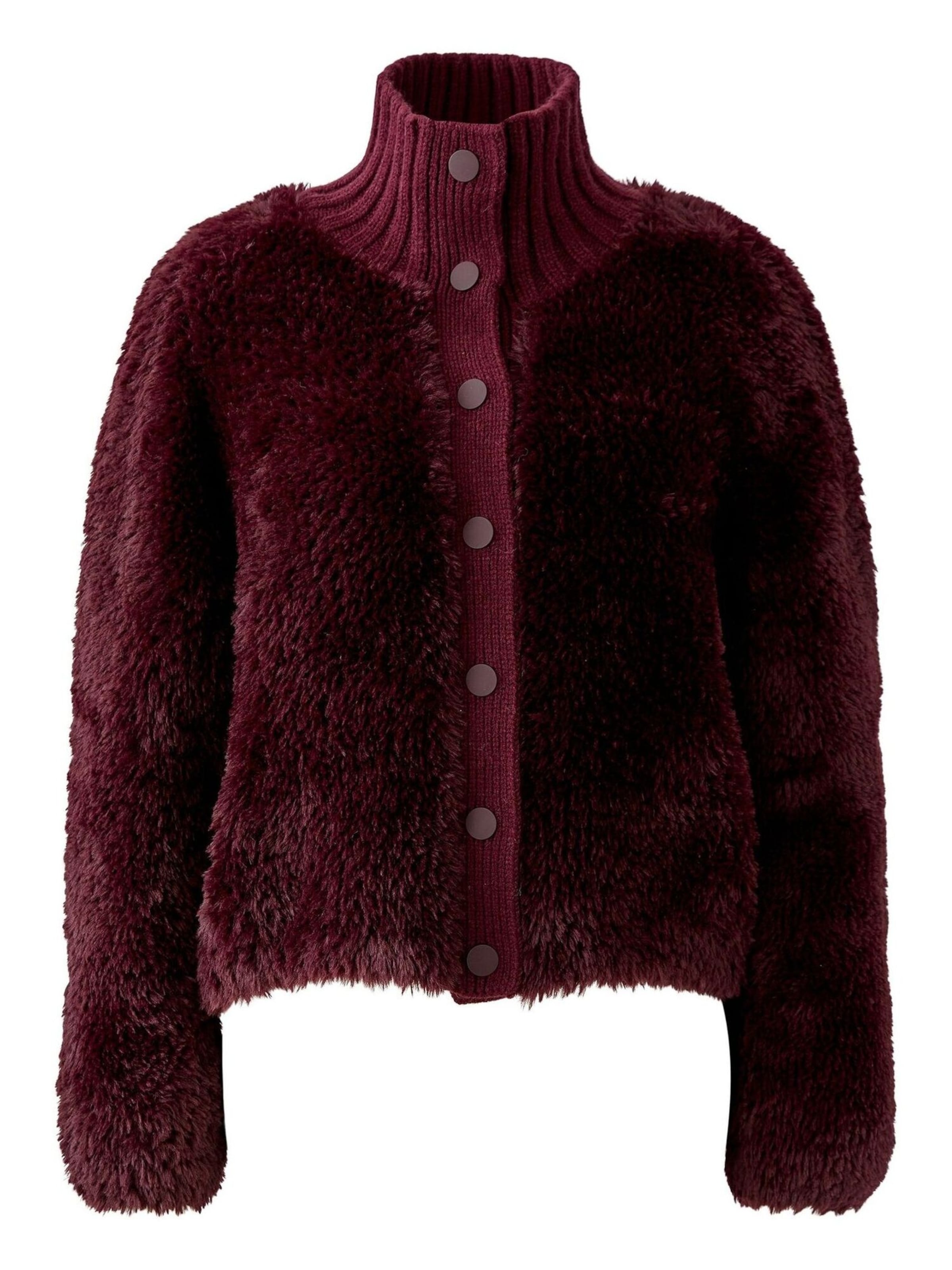 OUI Knit Cardigan in Red: front