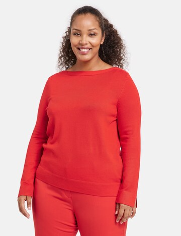 SAMOON Sweater in Red: front