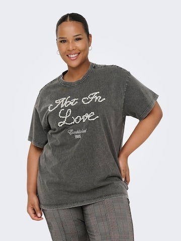 ONLY Carmakoma - Camiseta en negro: frente