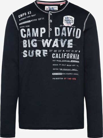 CAMP DAVID Trui in Blauw: voorkant