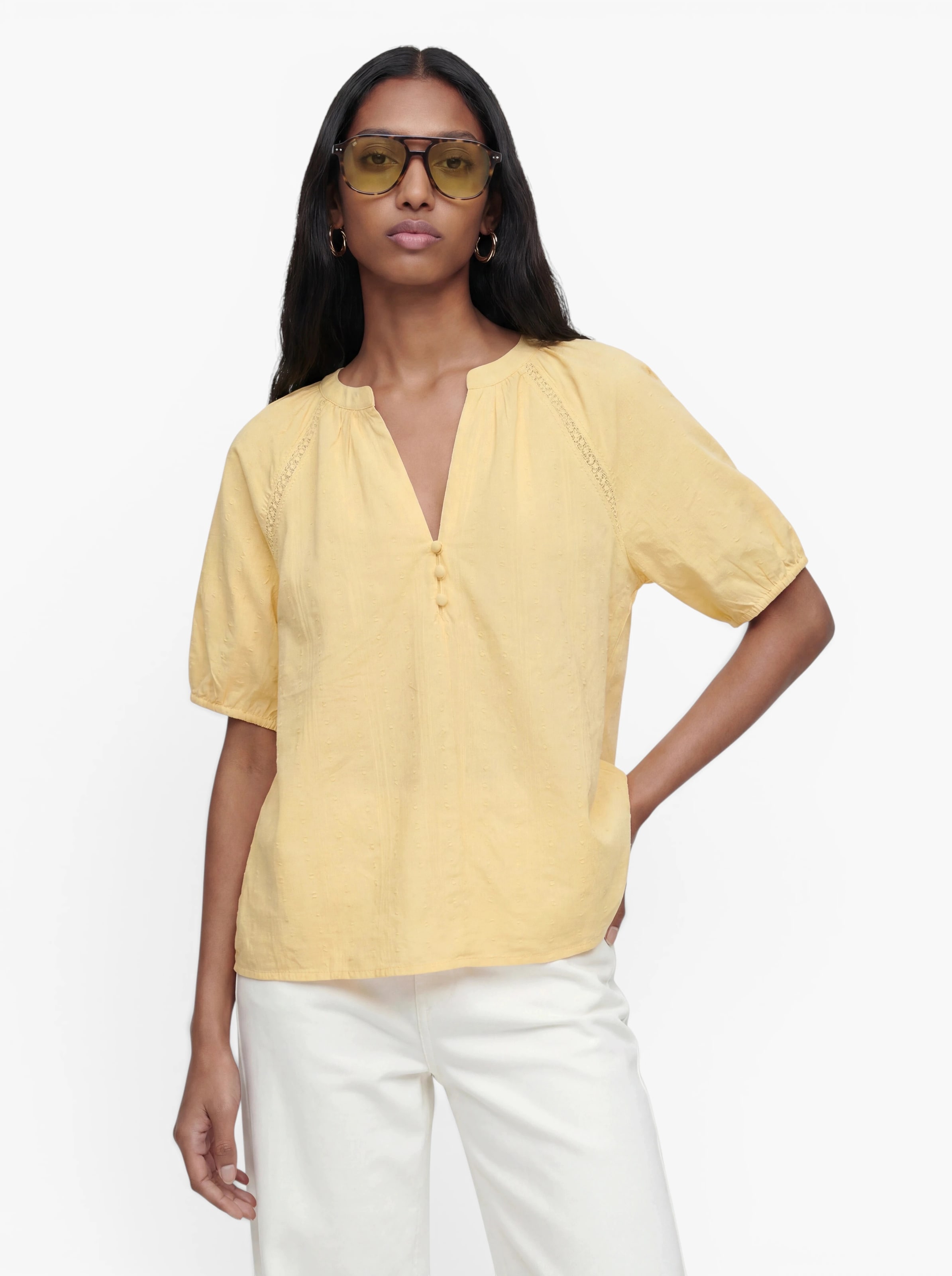 VERO MODA Блузка 'VMJUTTY' в Желтый