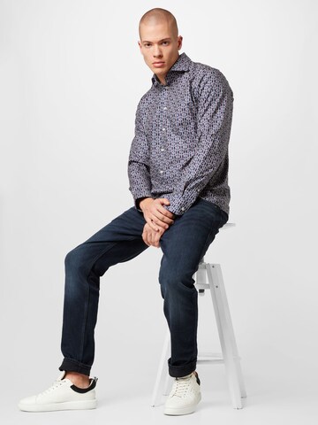 ETON Regular fit Button Up Shirt in Blue