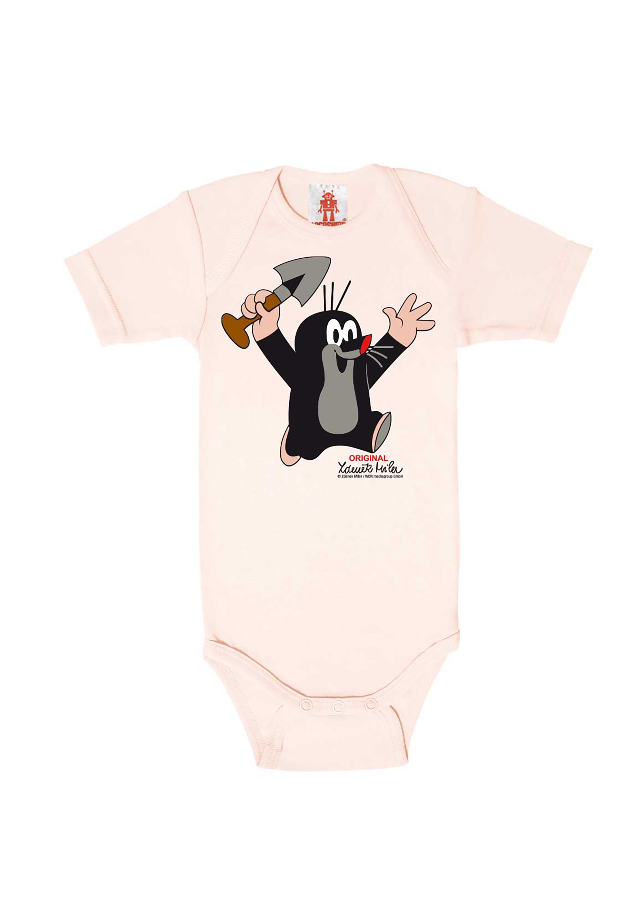 LOGOSHIRT Rompertje/body in Roze: voorkant