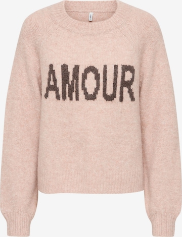 Pull-over 'ONLToronto' ONLY en rose : devant