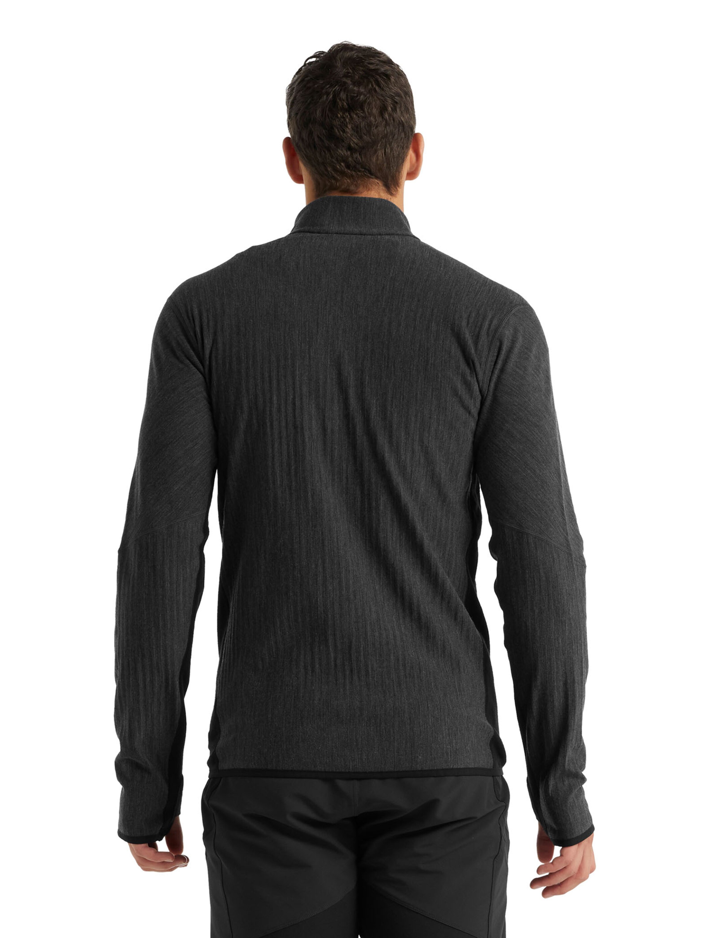 ICEBREAKER Athletic Fleece Jacket 'Descender' in Grey