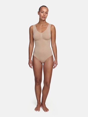 cfab (formerly creamy fabrics) - Body moldeador 'Tank Bodysuit Sculpting Shapewear mit String' en beige