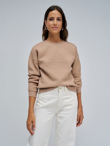 Salsa Jeans Sweatshirt in Beige: front