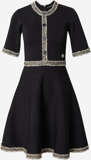 Karl Lagerfeld Pletena haljina u bež / crna, Pregled proizvoda