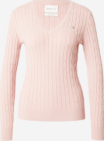 Pullover di GANT in rosa: frontale