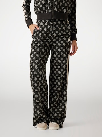 GUESS Wide leg Pants in Black: front