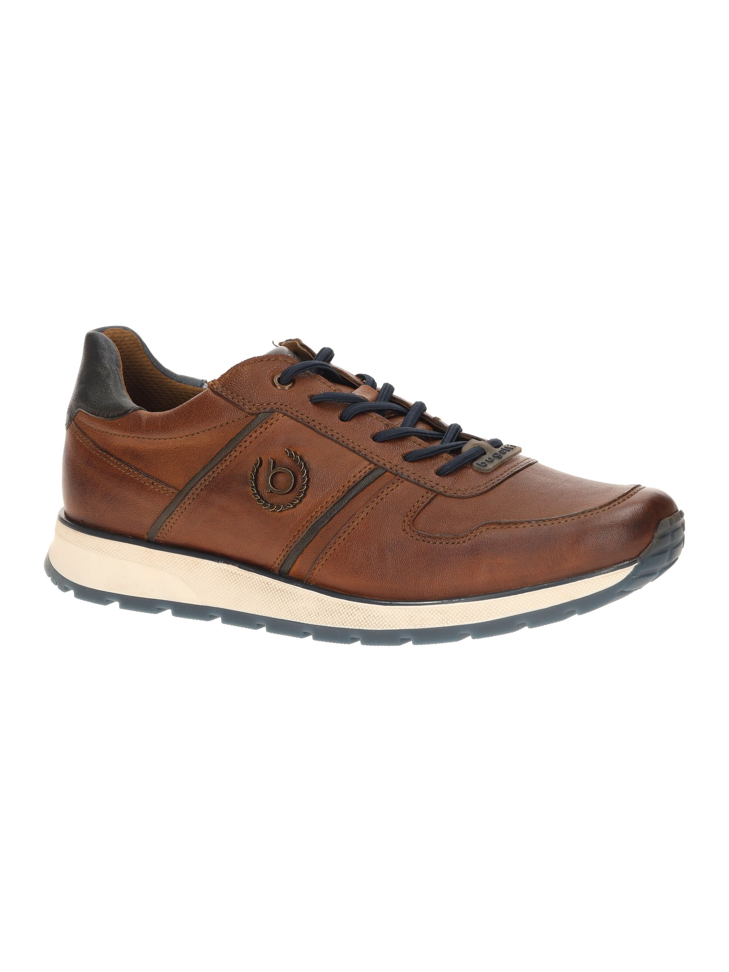 bugatti Sneakers 'bugatti Schuhe Sneakers braun cognac Glattleder APA03' in Brown: front