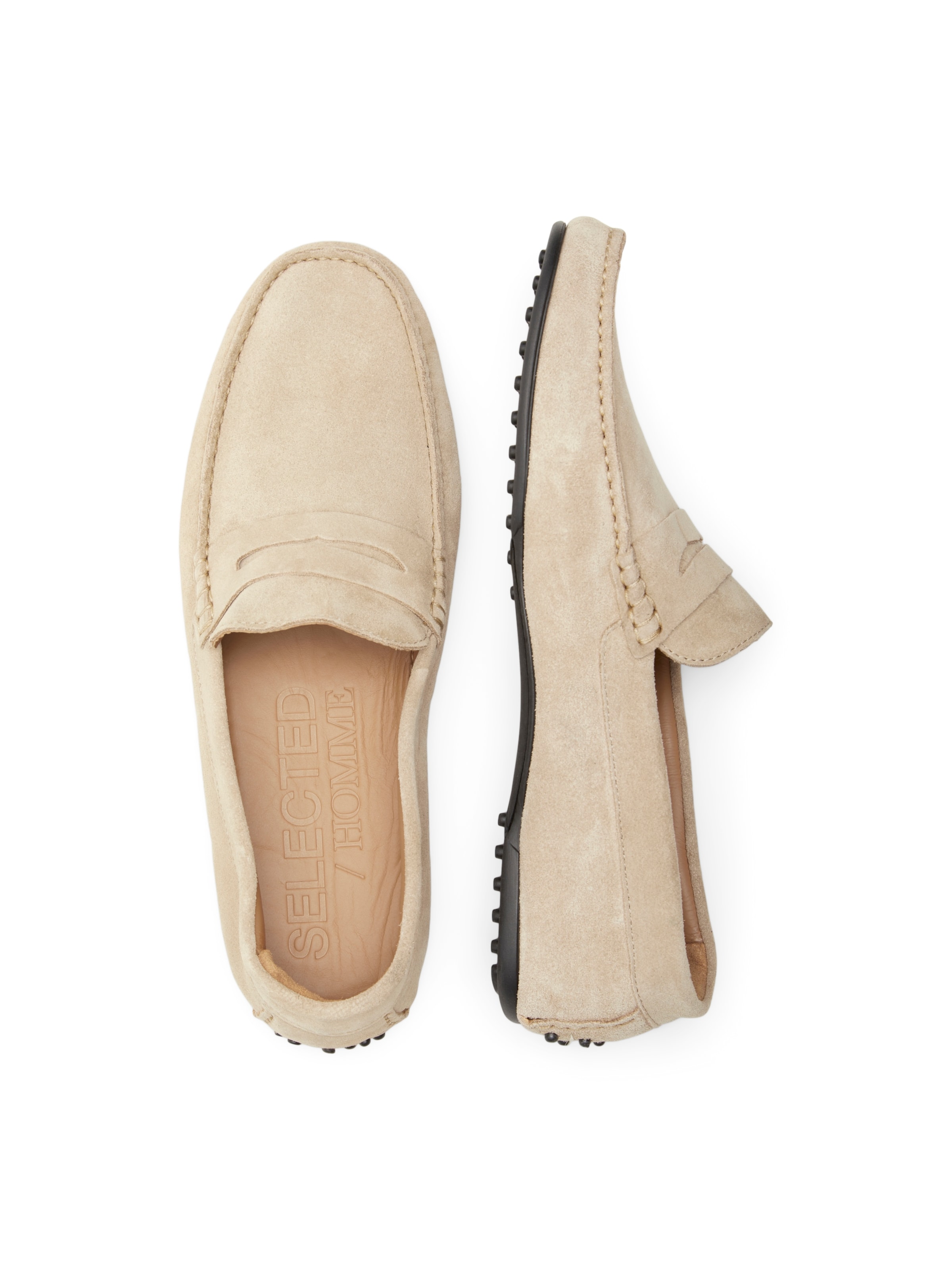 SELECTED Mokasini 'Sergio' | bež barva