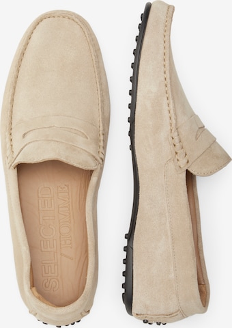 SELECTED HOMME Moccasins 'Sergio' in Beige