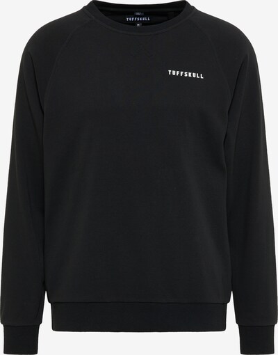 TUFFSKULL Sweater majica u crna / bijela, Pregled proizvoda