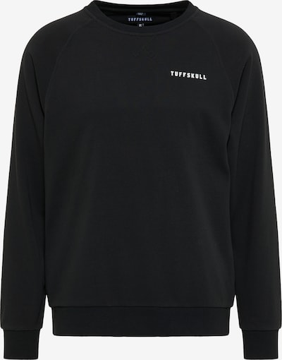 TUFFSKULL Sweat-shirt en noir / blanc, Vue avec produit
