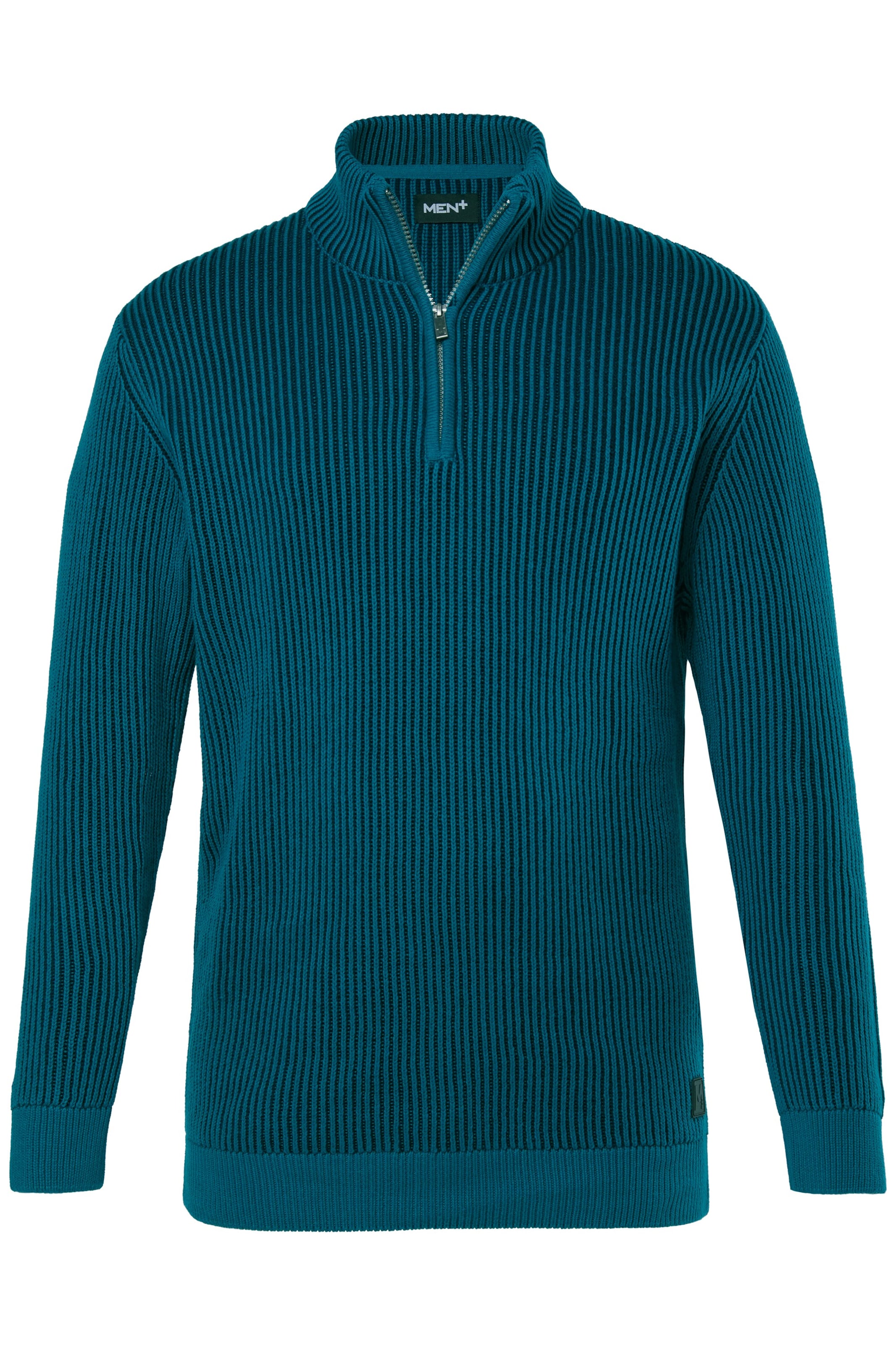 Men Plus Sweater in Green: front