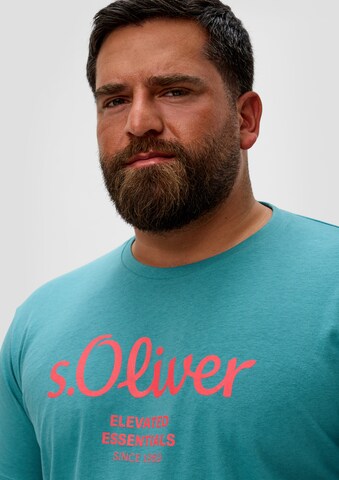 s.Oliver Men Big Sizes T-Shirt in Blau