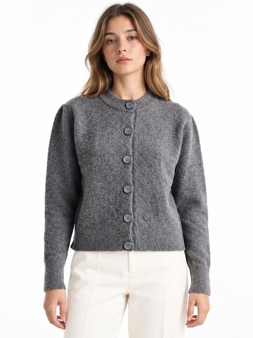 Viorna Knit cardigan 'Strickjacken' in Grey: front