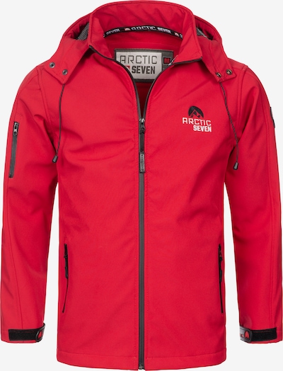 Arctic Seven Functionele jas in de kleur Rood / Zwart / Wit, Productweergave