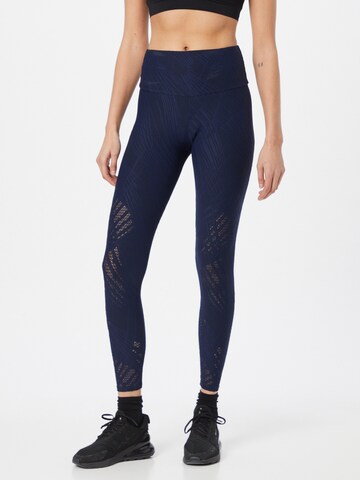 Skinny Pantalon de sport Onzie en bleu : devant