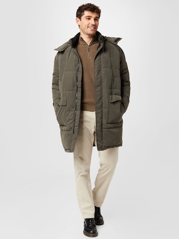 Only & Sons - Sobretudo de inverno 'Felix' em verde