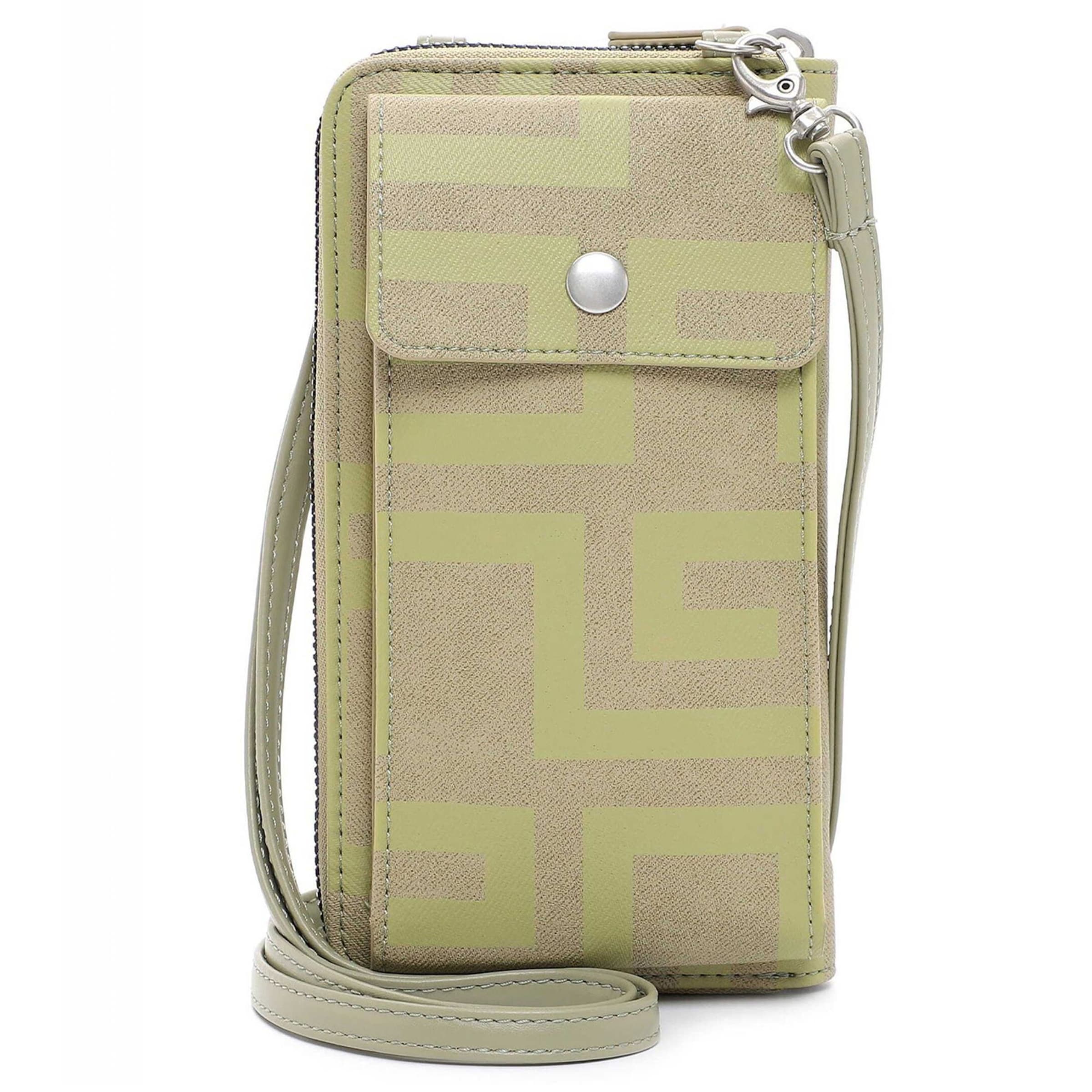 Custodia per smartphone 'Ilona' di Emily & Noah in verde: frontale