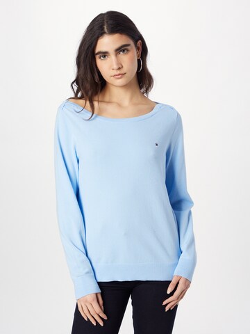 Pull-over TOMMY HILFIGER en bleu : devant