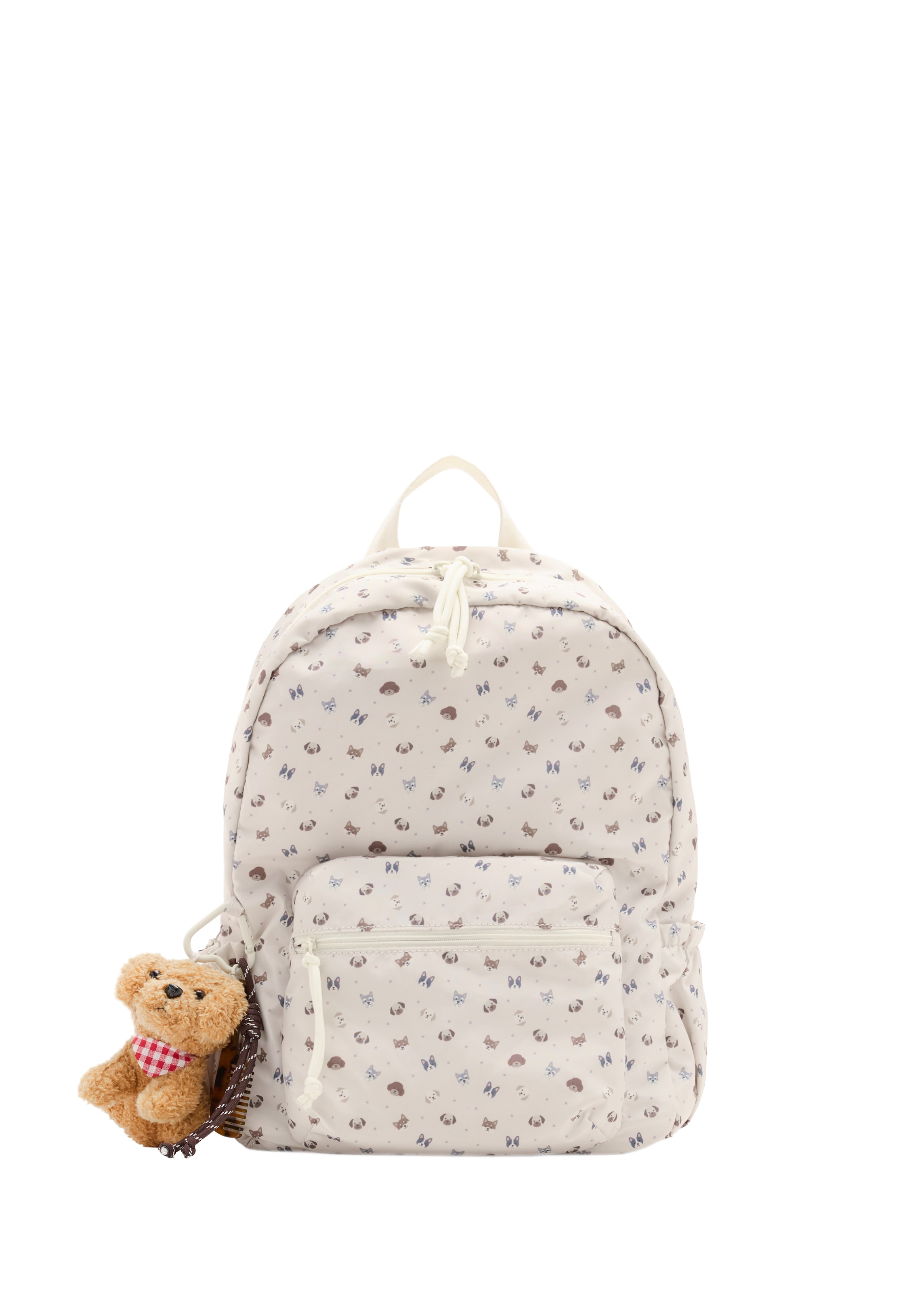 MANGO KIDS Backpack 'PETCLUB' in Beige: front