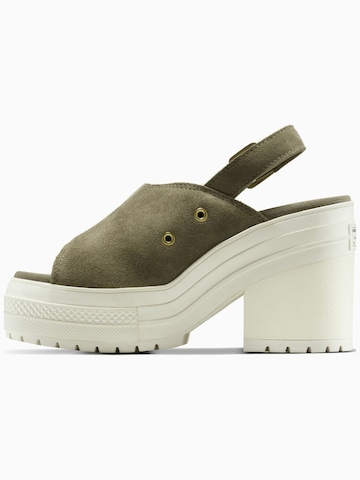 CONVERSE - Sandalias 'Chuck 70 De Luxe Heel' en verde