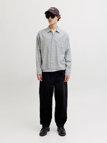 JACK & JONES Comfort fit Button Up Shirt in Blue