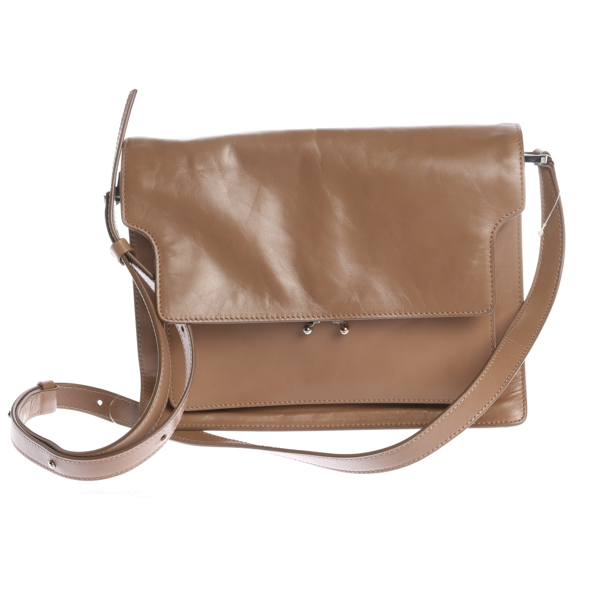 Marni Schultertasche / Umhängetasche One Size in Braun: Vorderseite