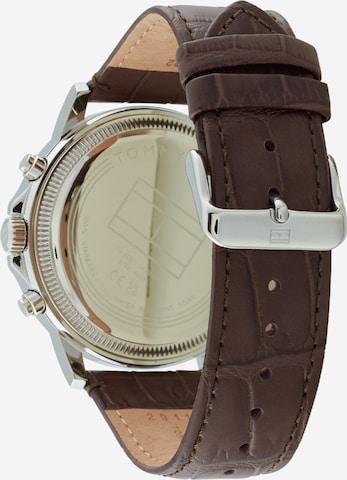 TOMMY HILFIGER Zegarek analogowy 'STEWART' w kolorze brązowy