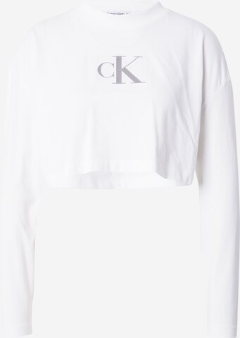 T-shirt Calvin Klein Jeans en blanc : devant