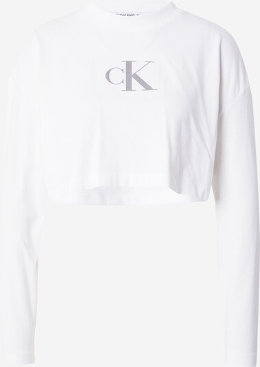 Calvin Klein Jeans Camiseta en gris basalto / blanco, Vista del producto