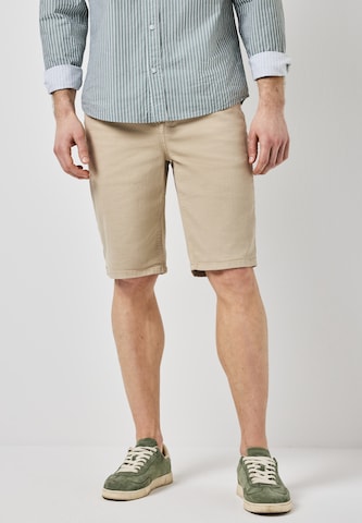 Street One MEN Regular Jeans in Beige: front