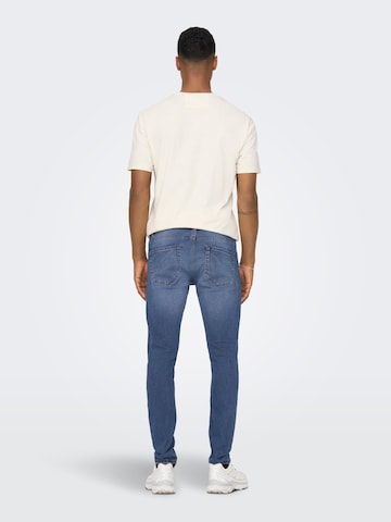 Only & Sons Skinny Fit Дънки 'WARP' в синьо